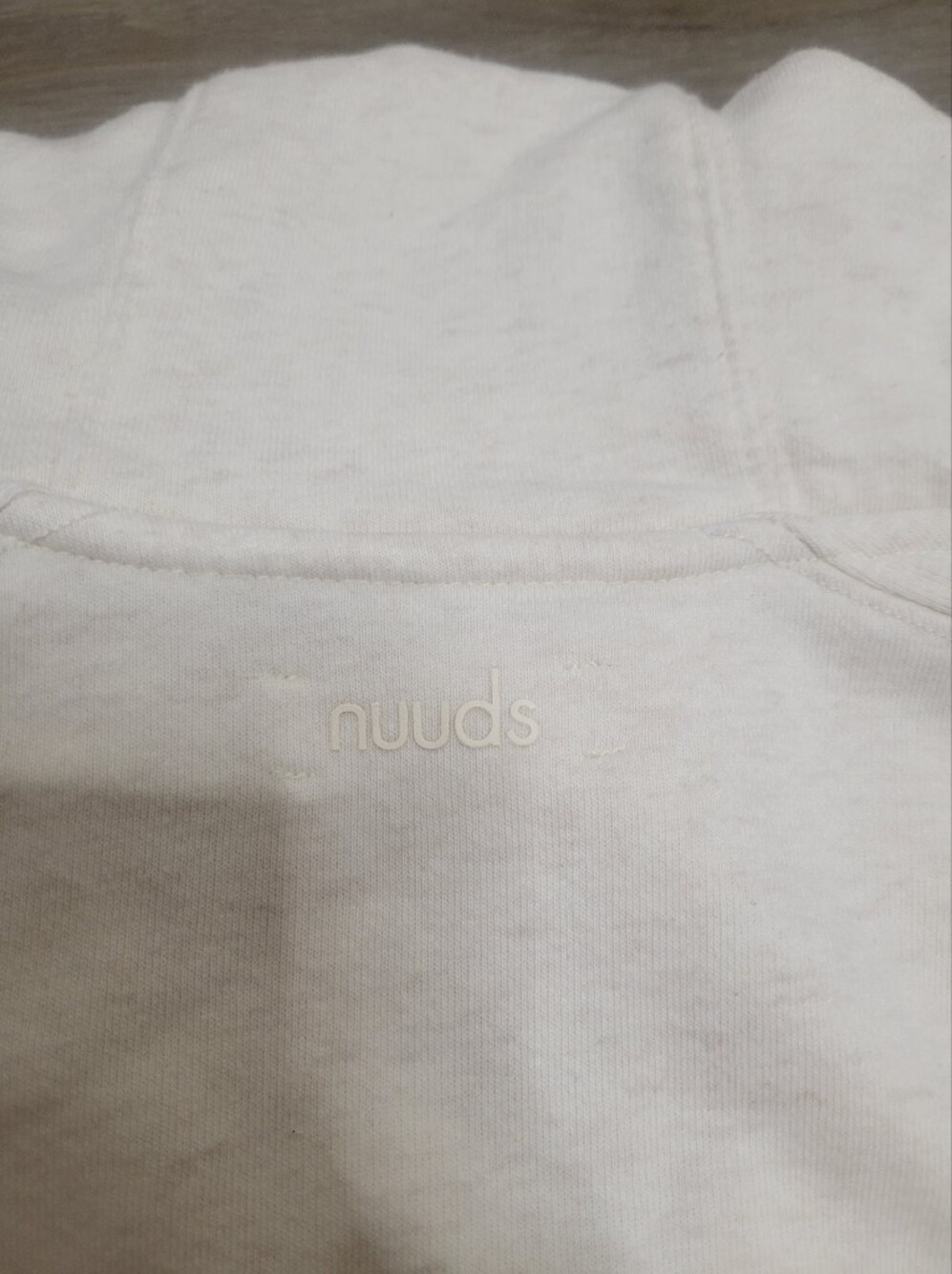nuuds Cream Hooded Cropped Pullover - Picture 5 of 5